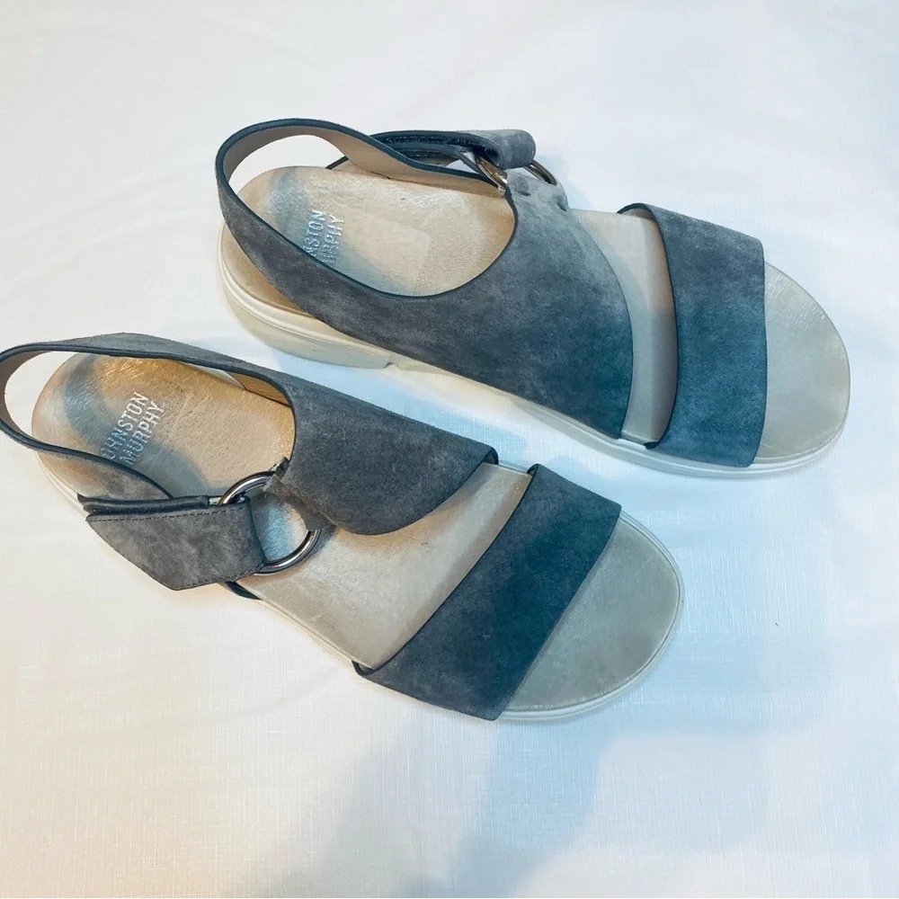 Johnston & Murphy Charcoal Suede Women's Sandals